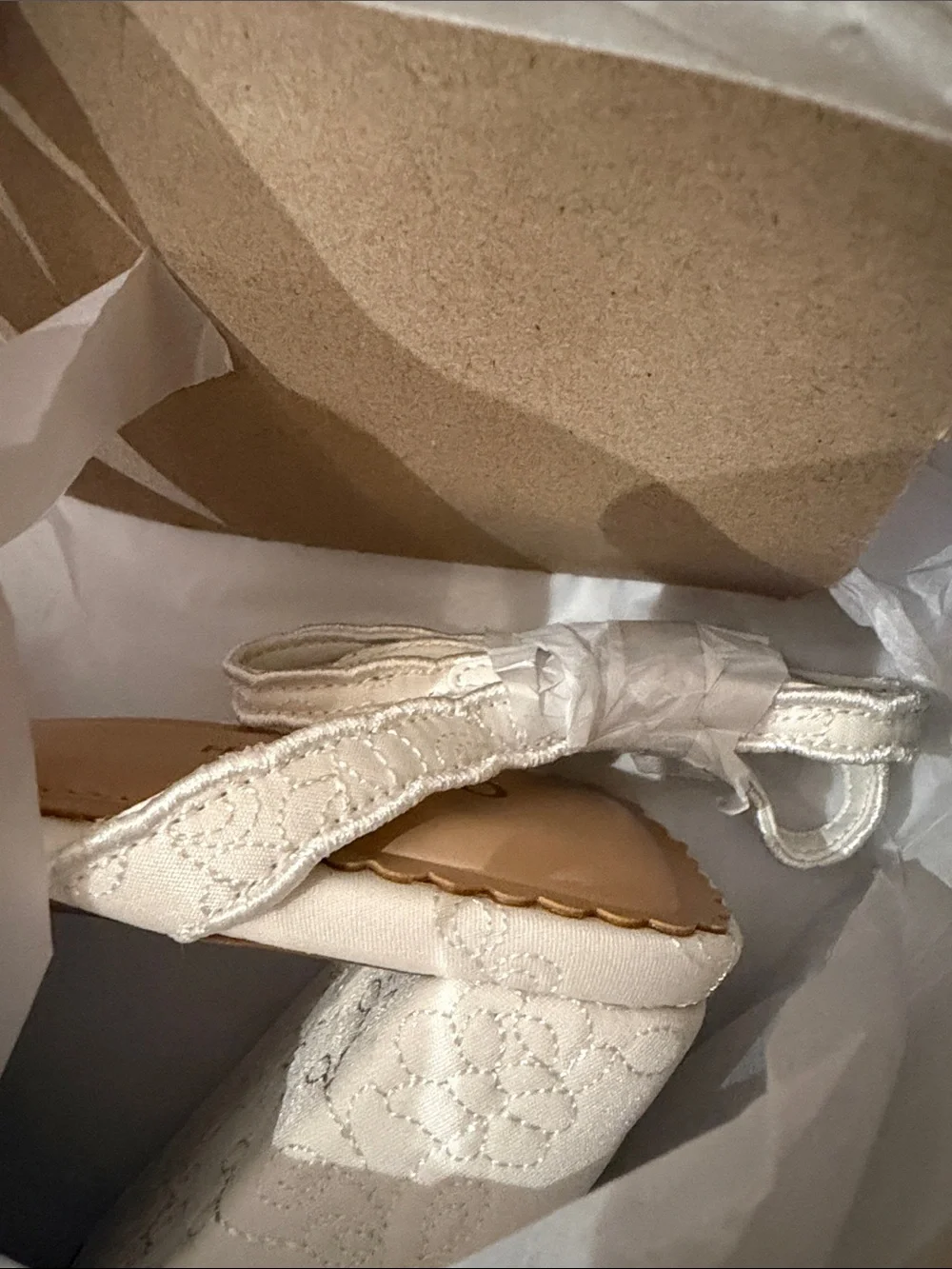 •ON 34TH• “Stanciaa” Platform Block Heel Sandals - White Linen >> size 11 NWT